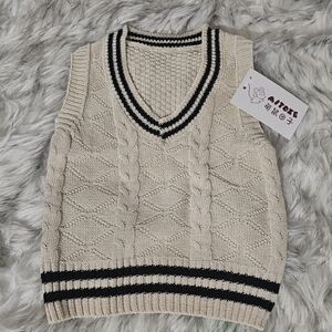 Baby Cream Sweater Vest/Dress